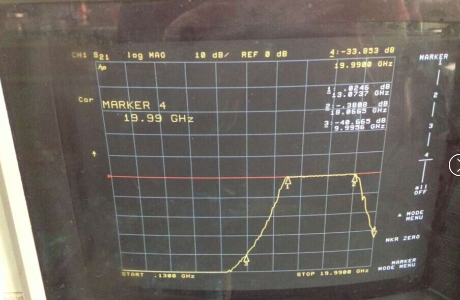 5ED10-15500/U5200-OP/O 13.1-18GHZ K&L RF bandpass filter SMA