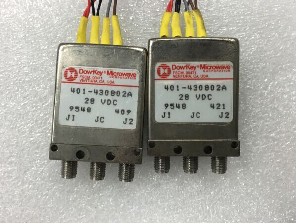 DOW-KEY 401-430802A DC-18GHZ SPDT RF coaxial switch control TTL