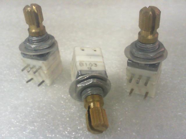 Japan NOBLE potentiometer B103/// with switch 10K/// long shaft 15mm