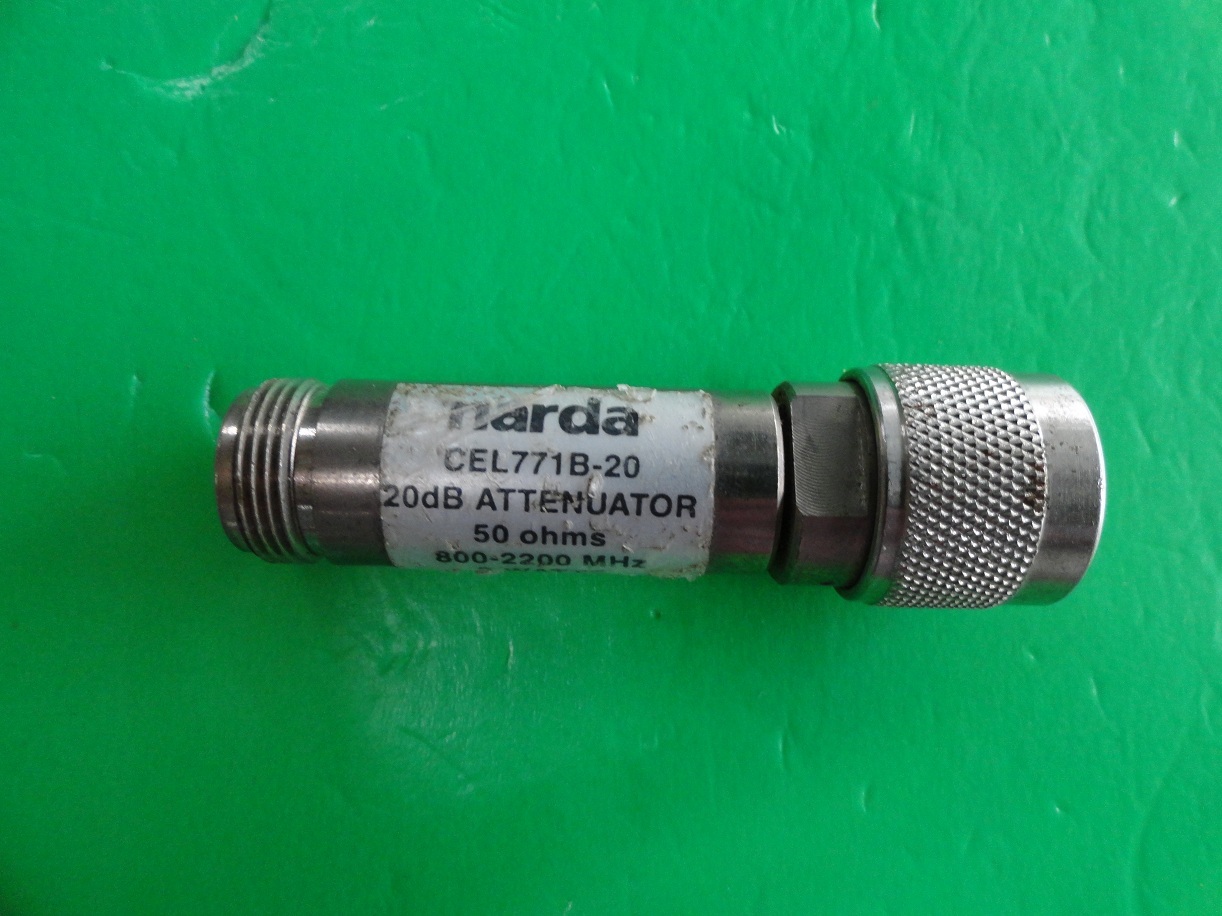 CEL771B-20 NARDA coaxial fixed attenuator Att:20dB P:2W N 0.8-2.2GHz