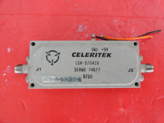 Supply CELERITEK amplifier 9V SMA CSA-970439