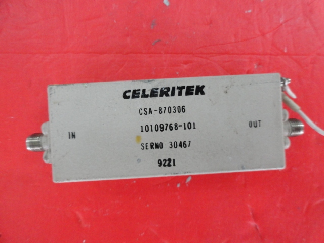 Supply CELERITEK amplifier 15V SMA CSA-870306