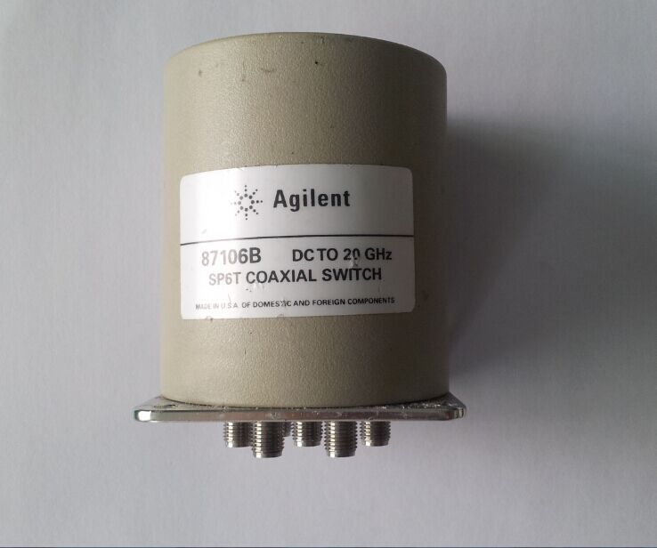 Agilent 87106B DC-20GHZ single pole six throw RF coaxial switch 24V SMA