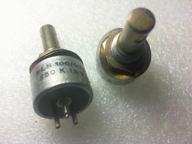 British precision potentiometer PLS100-939WK/250K. shaft 6.3mmX25mm length