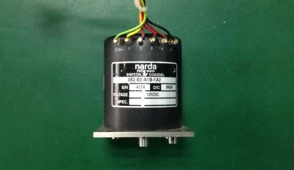 Narda 052-B0-A1B-1A2 DC-18GHZ single pole five throw RF coaxial switch 12V SMA
