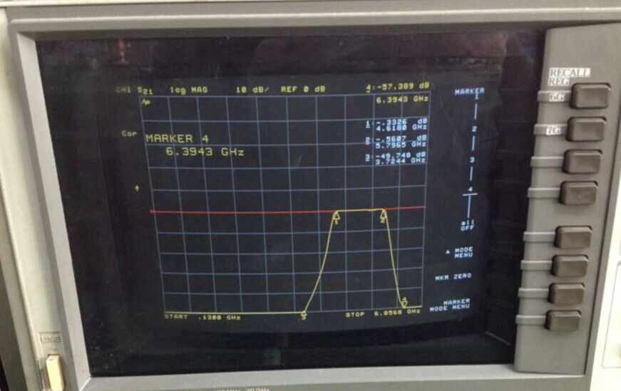 7FV10-5235/U1200-OP/O 4.7-5.8GHZ K&L RF microwave bandpass filter SMA