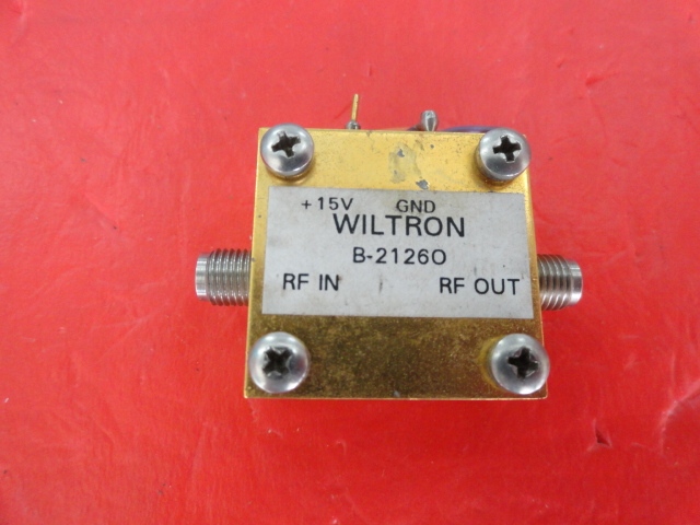 Supply WILTRON amplifier 15V SMA B-21260