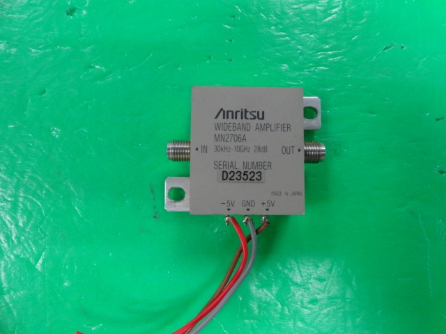 Anritsu low noise amplifier 30KHz-10GHz/28dB 5V MN2706A (3.5mm-K)
