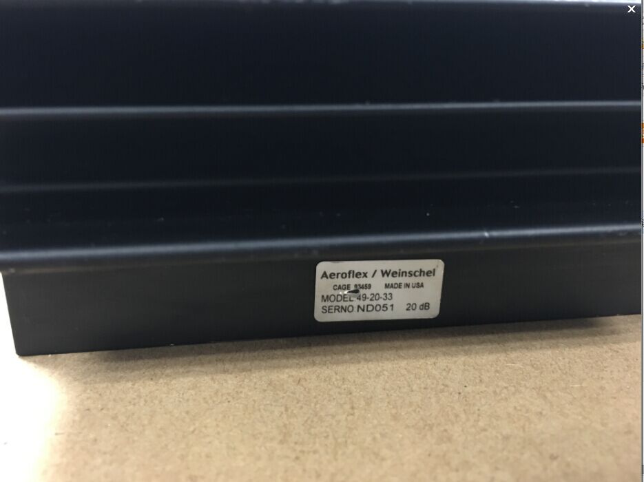 49-20-33 DC-8.5GHZ 20dB 150W Aeroflex/Weinschel fixed attenuator N