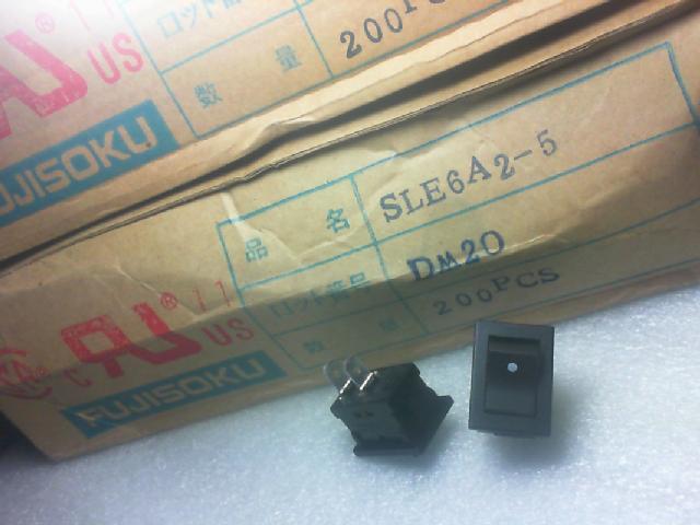 Boat shaped switch, Japan FUJISOKU[Fuji] boat shaped switch SLE6A2-5/250VAC/6A/ two feet