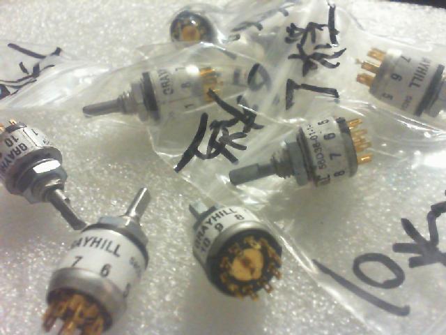 Band switch.GRAYHILL band switch 56D36-01-1-AJS/12 pin..1 knife..10 file