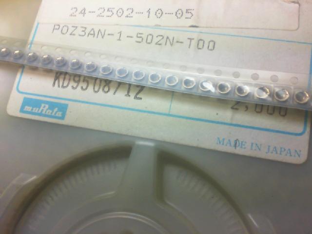 Japan Murata. Adjustable potentiometer POZ3AN-1-502N-T00// / 5K tripod patch