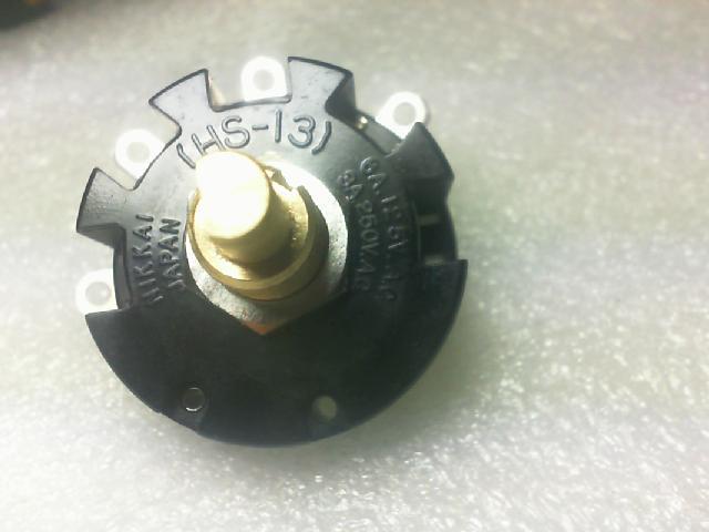 NKK HS-13/250VAC/3A125VAC/6A/ - band switch switch. Three block