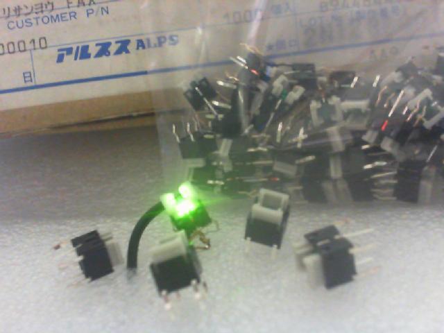 The Japanese Alps. With a light touch switch ALPS. four 6mmX6mmX7mm... The green light.
