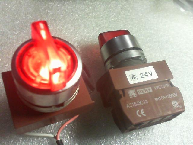 Switch R9C10VN with light gear..250VDC... 600V 24VLED...