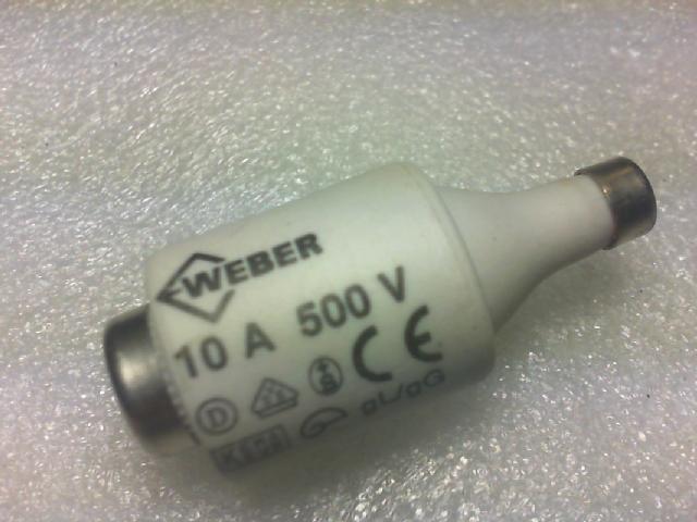 Fuse -. German WEBER... Fuse fuse 500V/10A