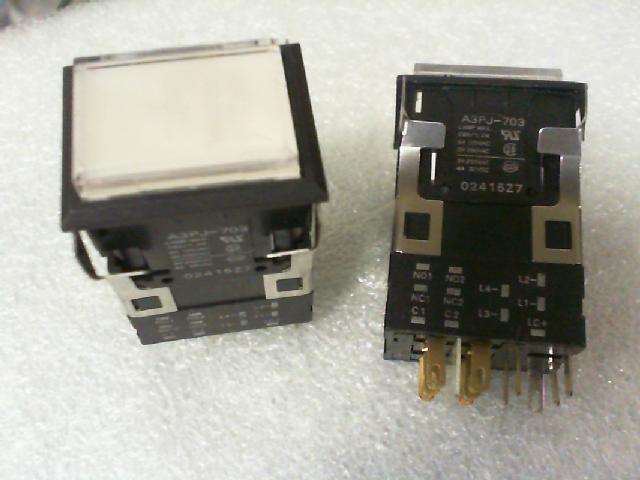 OMRON button with lamp switch A3PJ-703/11 pin
