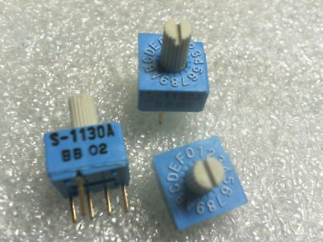 Japan cobio S--1130A encoding the 1..[16 bit switch 0--9ABCDEF..4]