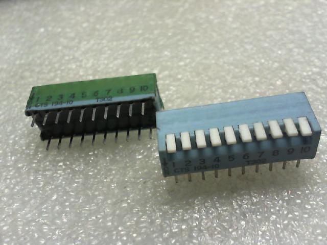 United States / Taiwan production / dial code switch CTS194-10/ test 10 bit switch