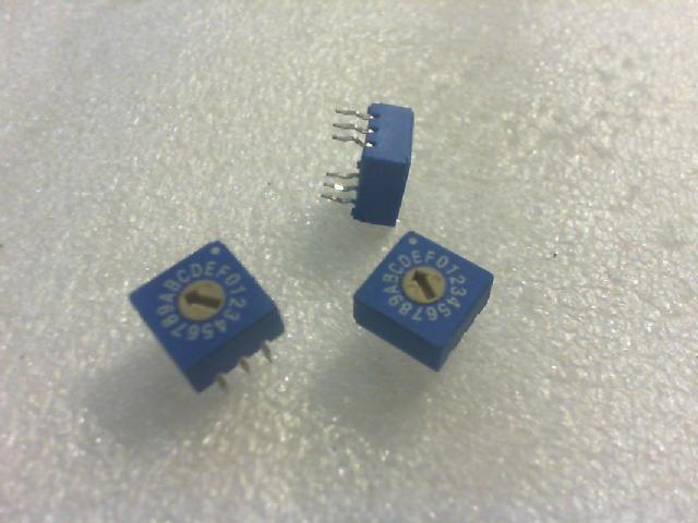 Italy.BD16 digital.TER digital switch. Switch on three..0---9ABCDEF three encoding.