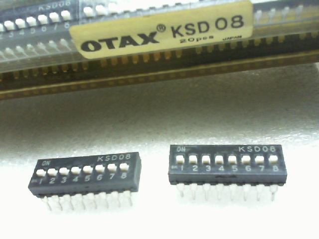 Japan OTAX code switch 2.54mm/ face 8 switches