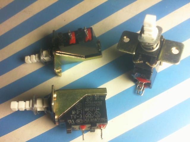 Japan's Matsushita..M--3--1 power switch.. with lock..TV--3//250VAC//5A... Two feet