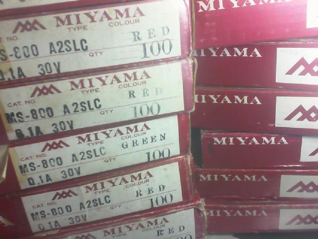 Japan three.MS-800  button switch with lamp. "[red. Yellow. Green white with 6. / / lock..