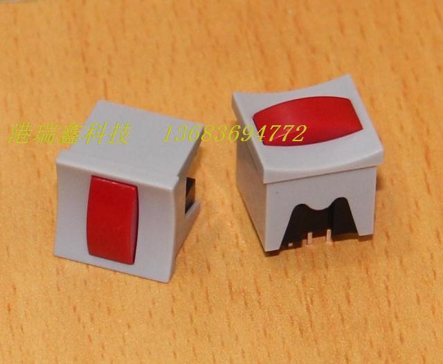 Taiwan ZIPPY reset lock free switch gray square panel switch P2-0SRG-Z