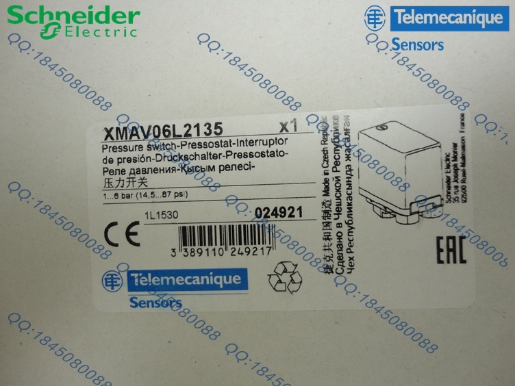 XMAV06L2135 authentic Schneider pressure switch XMA-V06L2135