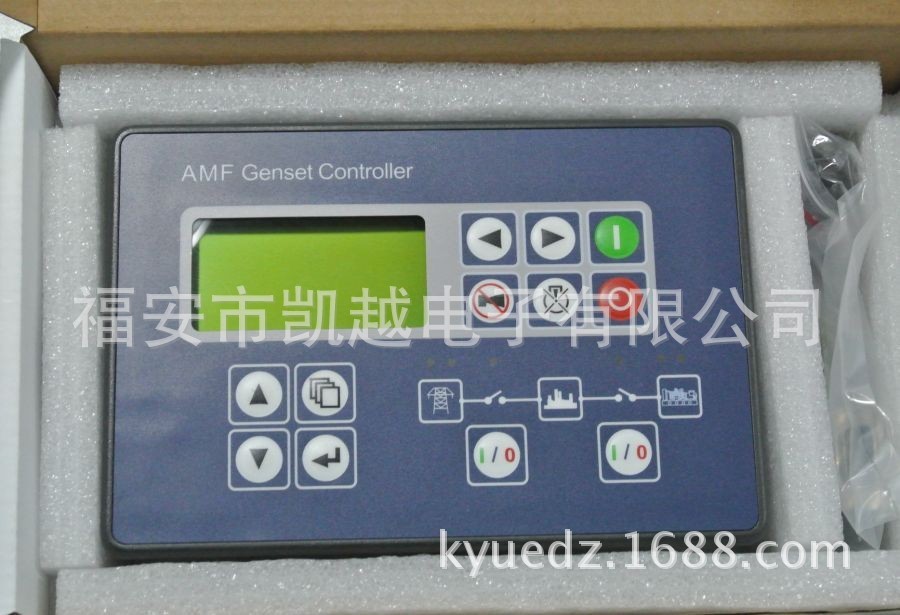 The control panel - generator, controller COMAP controller AMF-25 power generating unit