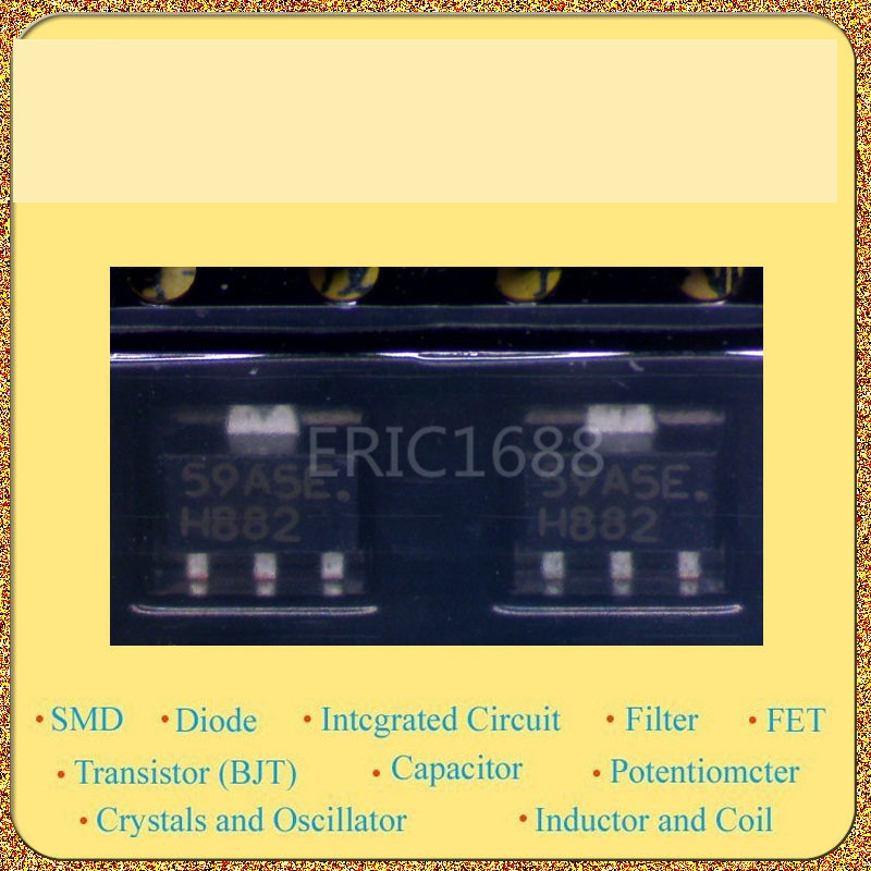 HM882-P SOT-89 pen NPN triode printing: H882 HI-SINCERITY