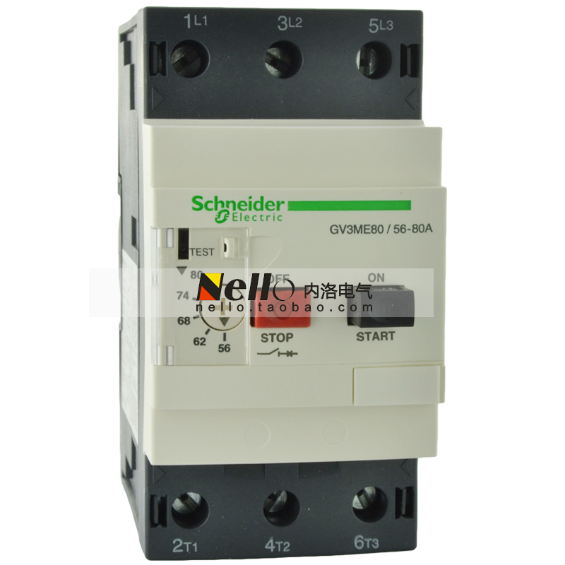 Imported Schneider circuit breaker, motor protection breaker GV3ME80/56-80A