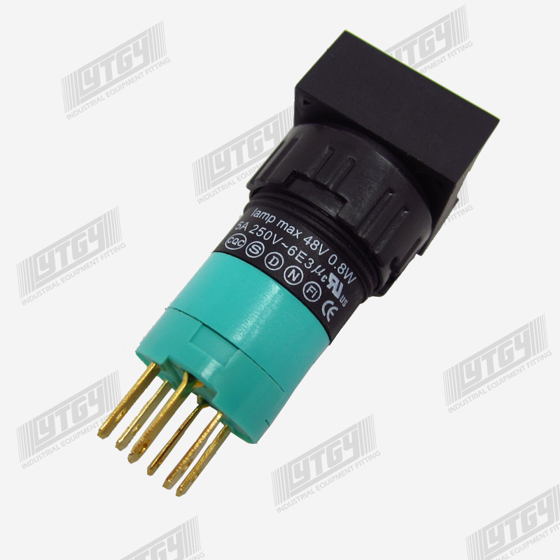EMA with light button switch, 16mm self reset, 01P-CM40 01P-CA40 Q1P S1P round, R GY O G V B W K 6V 12V 24V 110V 220V