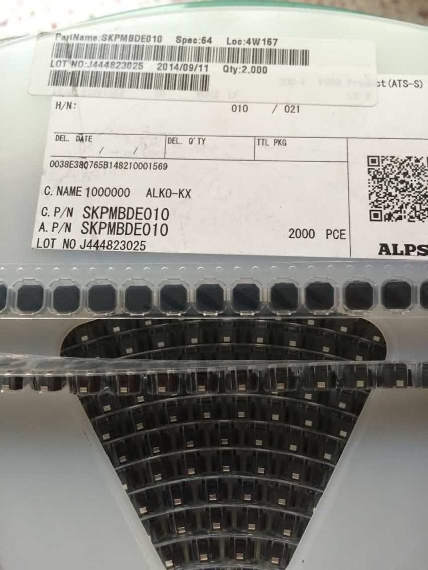 Japan ALPS SKPMBDE010 6*6*5 patch mute button, self reset switch, touch