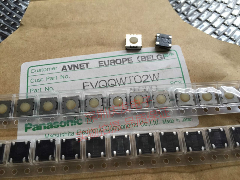Imported - EVQQWT02W light switch, 6*6*2.5 patch, 4 foot touch switch