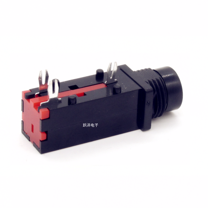 PJ-309 3P, pin 6.35mm, double channel microphone, audio and video microphone socket.