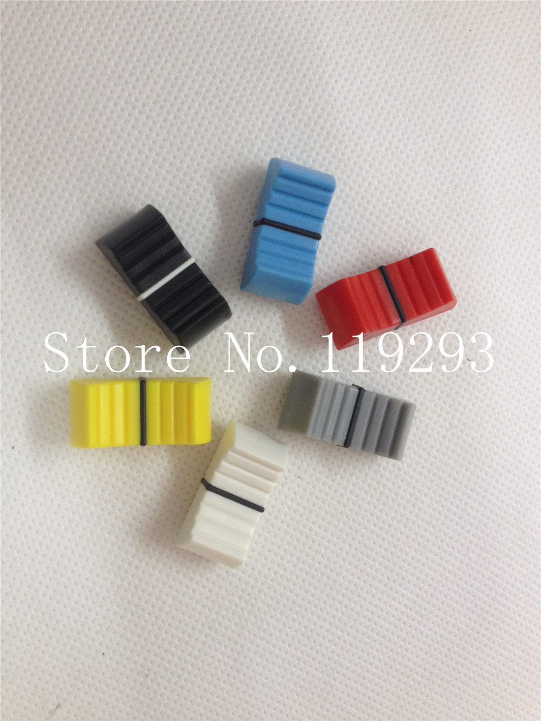 Mixer fader knob cap black red yellow white grey hole 4MM 8MM 6 color