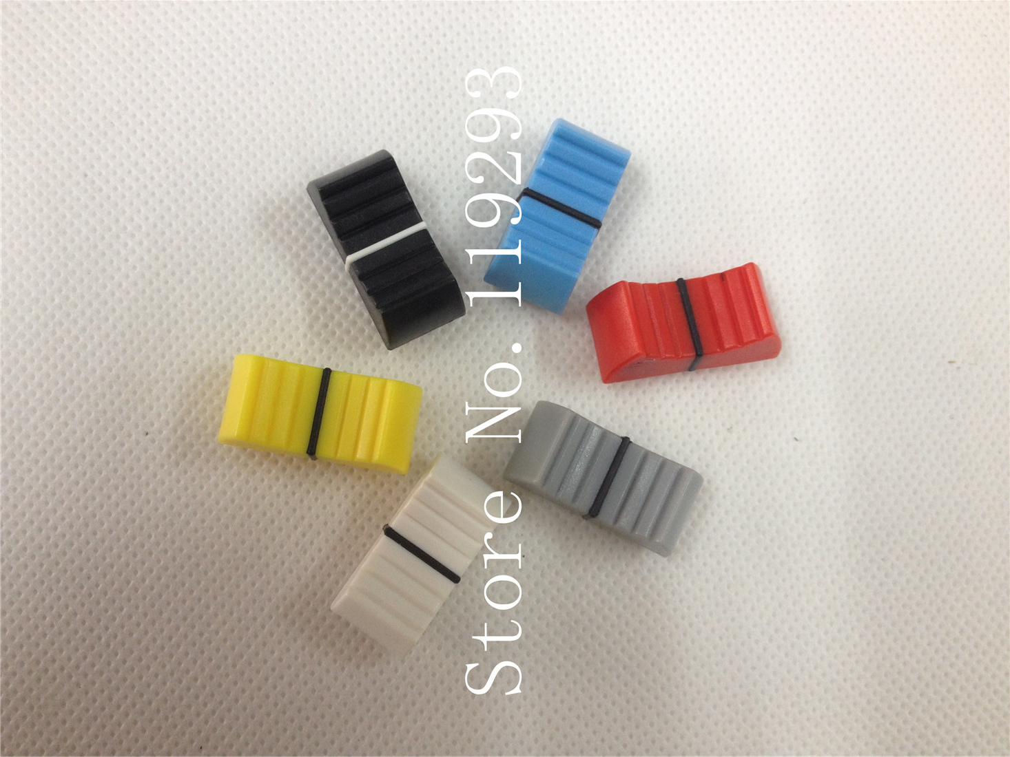 Mixer fader knob cap black red yellow white grey hole 4MM 8MM 6 color