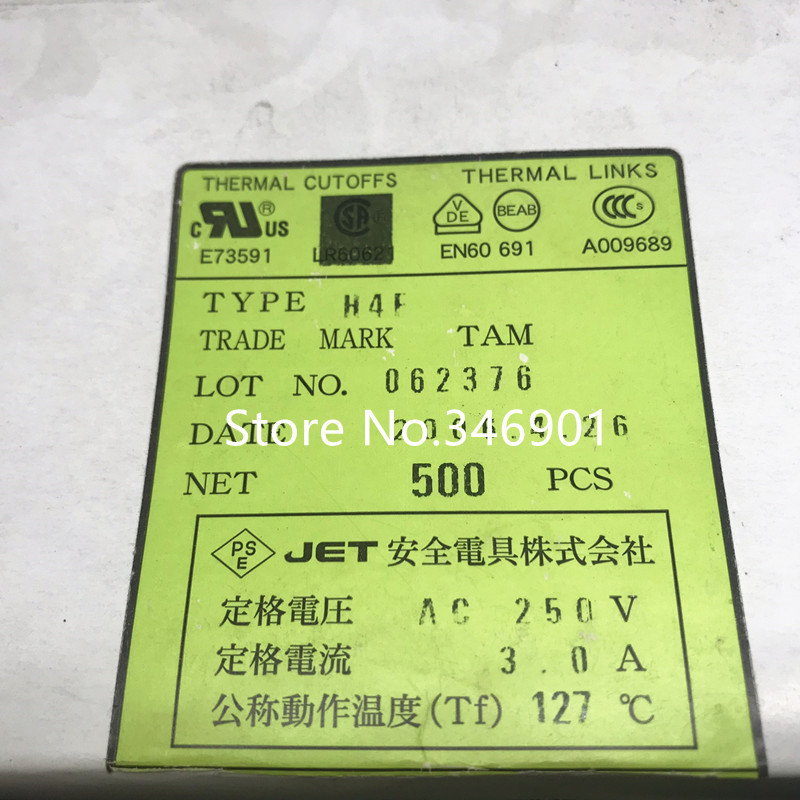 TAMURA Japan Tian Cun temperature fuse TAM fuse H4F 127 degrees 3A 250V