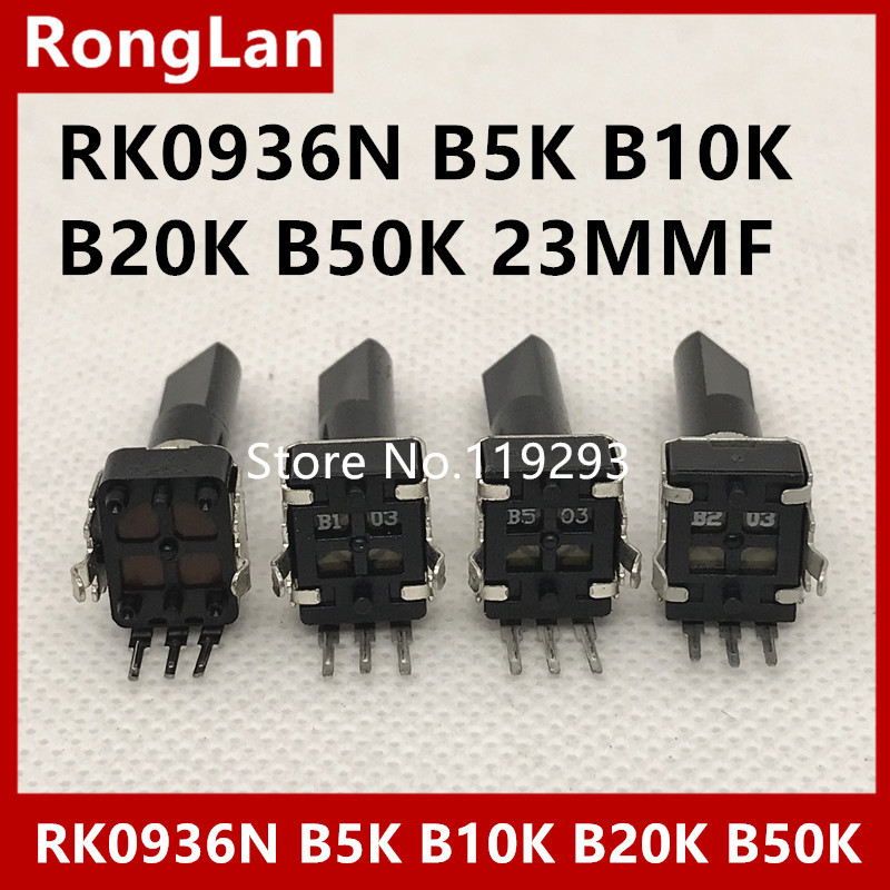 09 type mixer sound potentiometer RK0936N B5K B1K B2K B10K B20K B50K B100K A5K A10K A20K A50K C2K C5K C10K C50K  D shatf L=30MM 23MMF