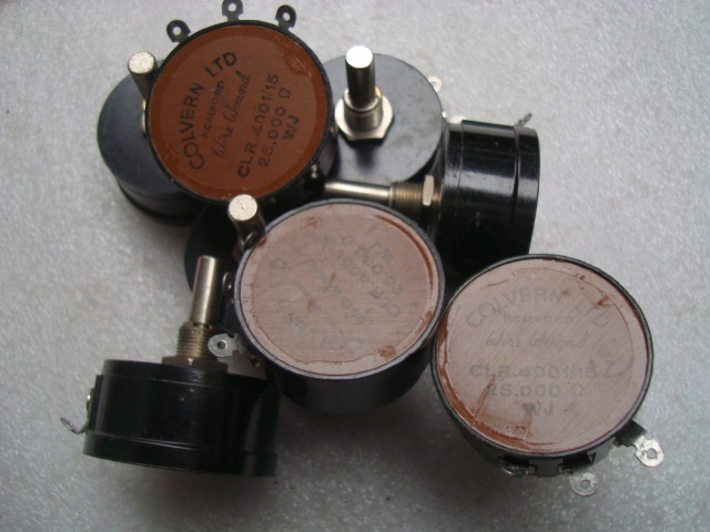 COLVERN  CLR.4001/15  25K 15K  25.000ohm  15.000ohm Potentiometers