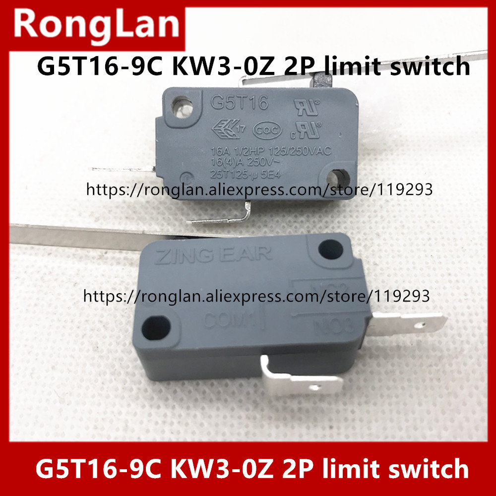 G5T16-9C KW3-OZ-2  Authentic KW3-0Z Grampian silver contact micro switch handle limit switch 6A250V switch