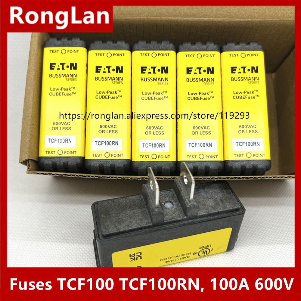 Original Bussmann fuse, Low-peak fuse, TCF90 TCF100 TCF100RN, 90A 100A 600V