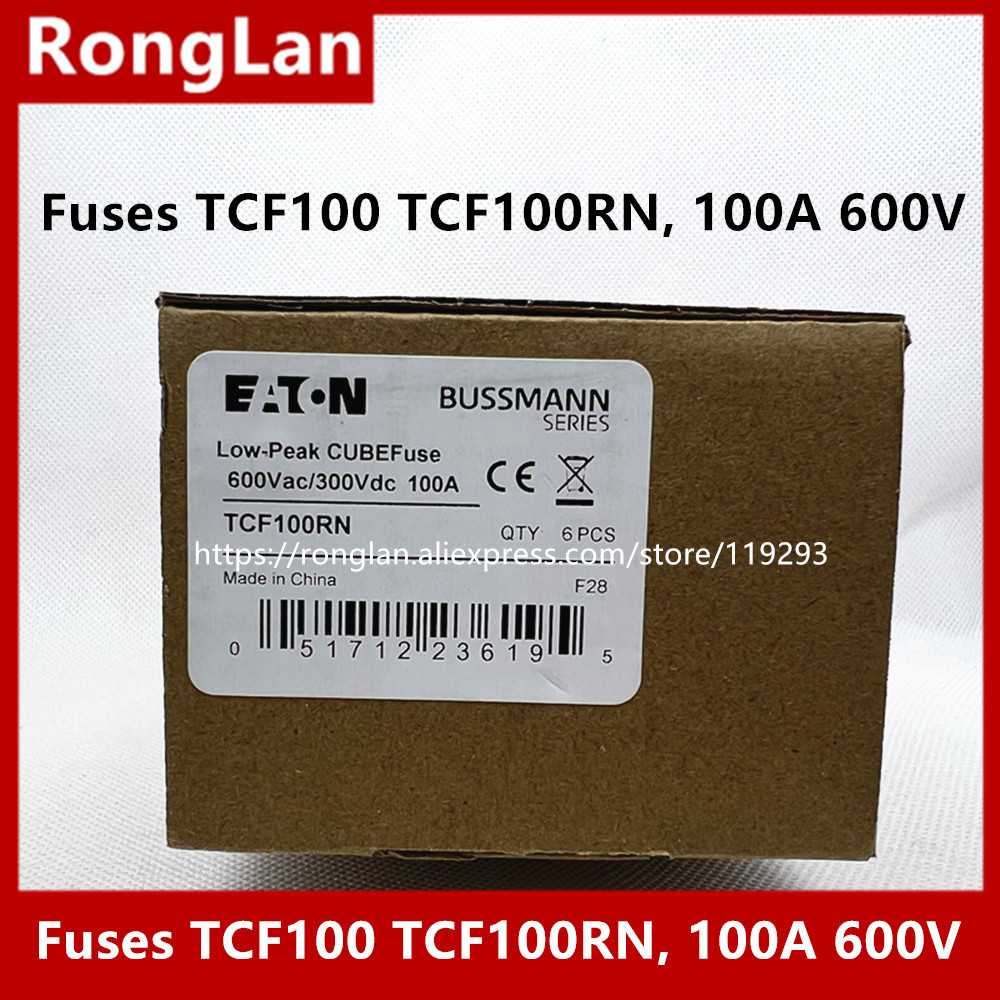 Original Bussmann fuse, Low-peak fuse, TCF90 TCF100 TCF100RN, 90A 100A 600V