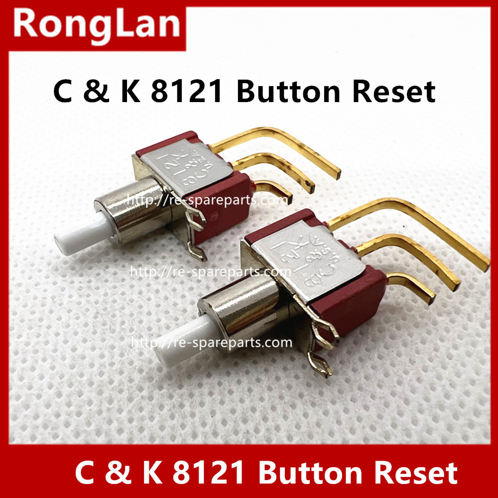 Imported US C & K 8121 Button Reset 3 Foot Bending Button Self-Elastic Power on and off 1a120v