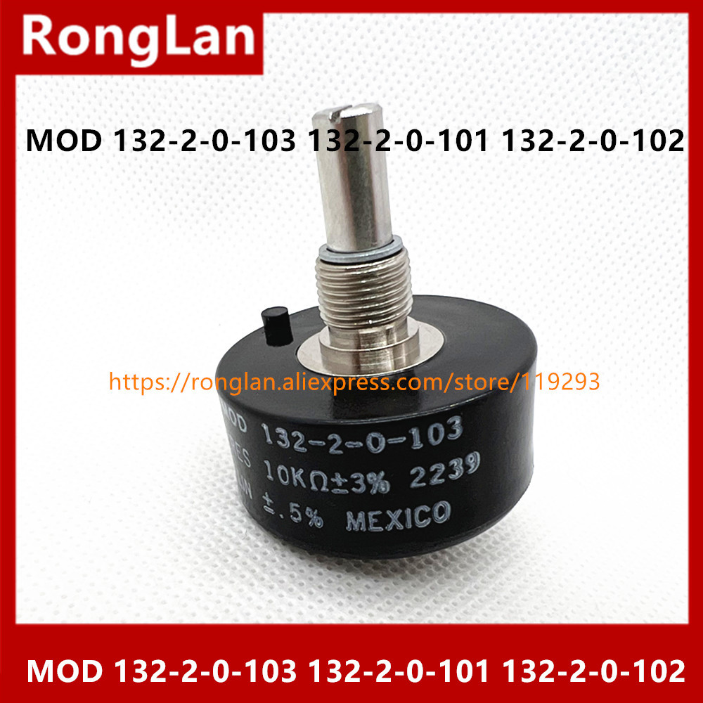 MOD 132-2-0-103 10K ± 3% 132-2-0-101 100R MOD132-2-0-102 1K Vishay original imported rotary potentiometer, winding