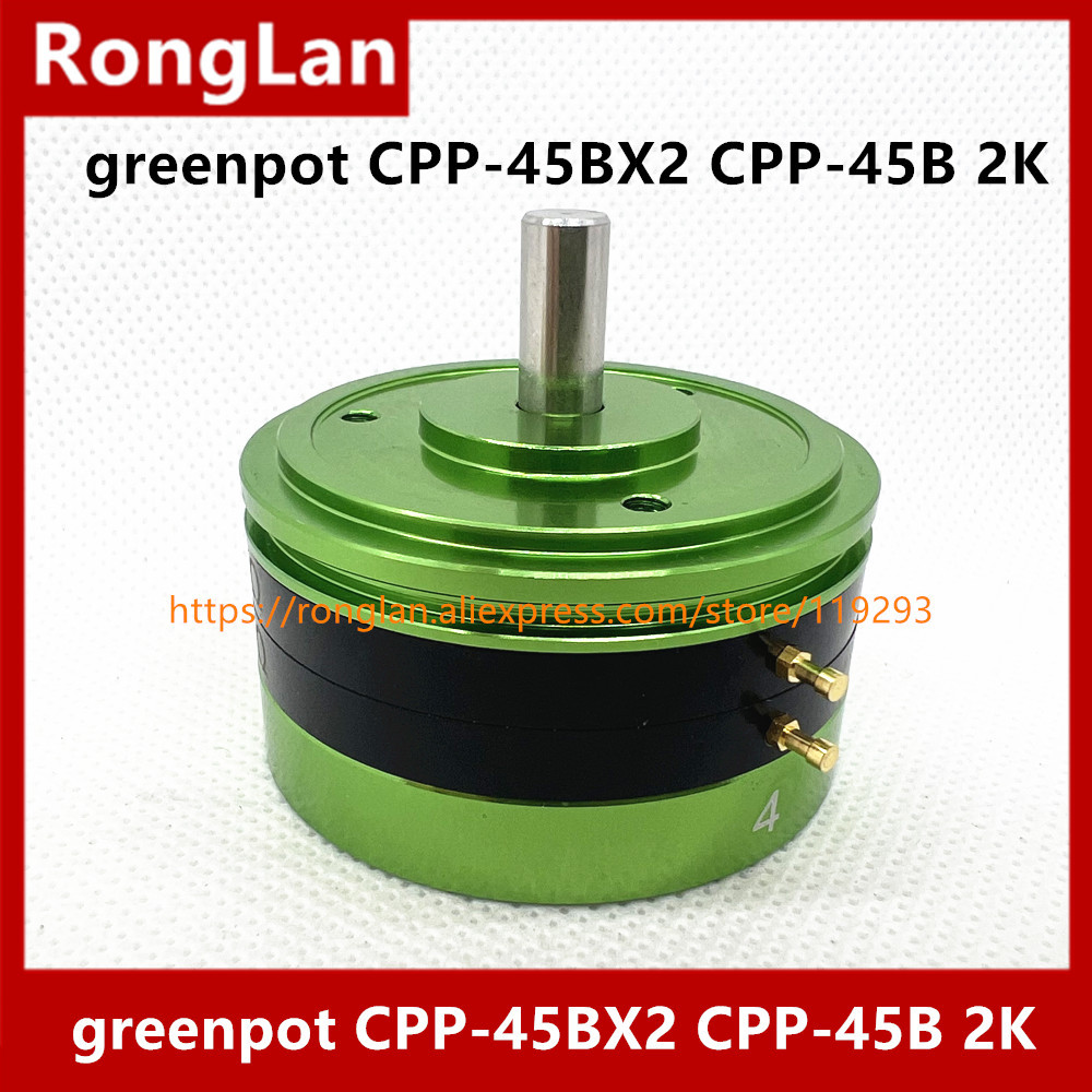 green pot CPP-45BX2 CPP-45B 2K 6PIN double shaft conductive plastic potentiometer tap 8 pins 0.1%