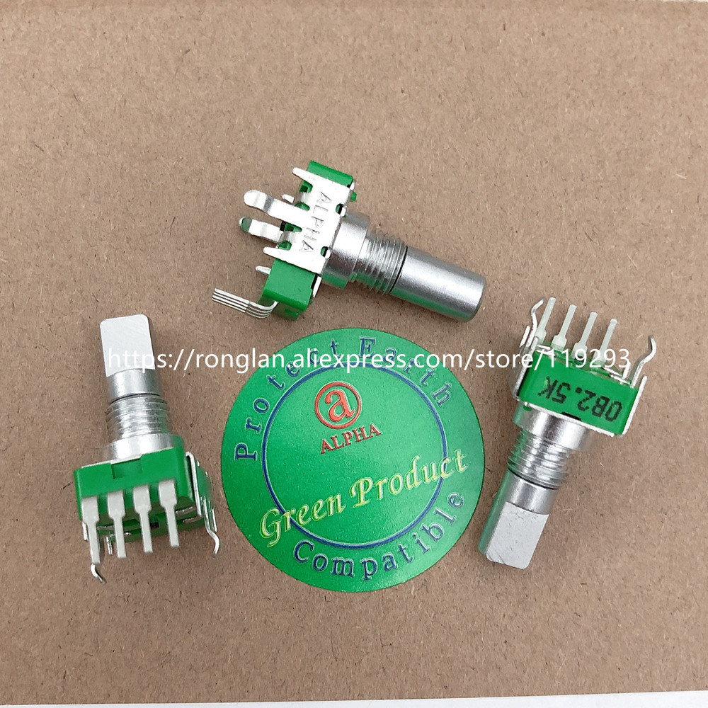 Taiwan alpha 142 vertical potentiometer 0B2.5K OB2.5K B2.5K OB20K 0B20K 4-pin 360 degree handle length 15MMF