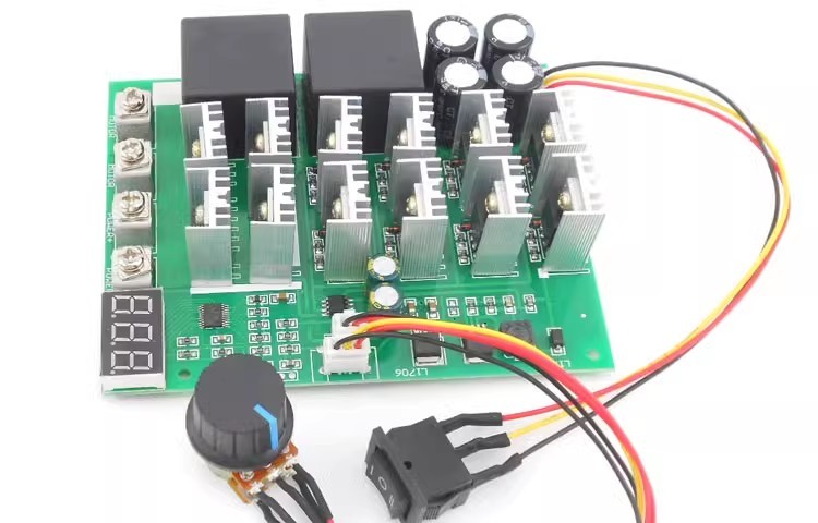 Digital dial speed controller, forward and  motor driver, infinite motor speed control switch 12V24V36V