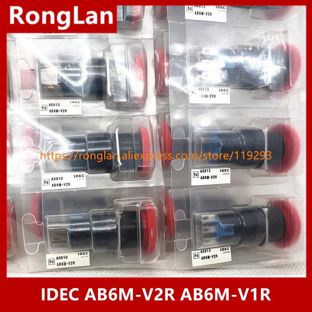 Izumi IDEC 16mm genuine emergency stop button switch AB6M-V2R AB6M-V1R rotation reduction